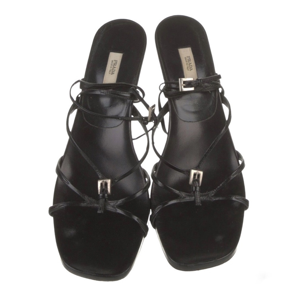Prada leather sandals